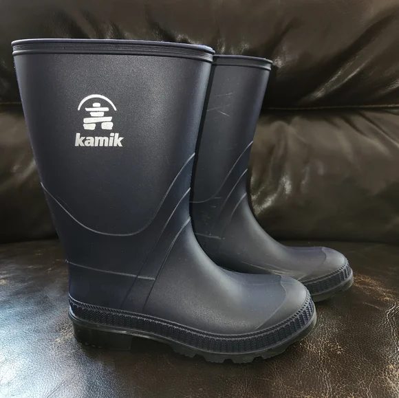 Kamik Kids Stomp Waterproof Rain Boots – Camouflage Pattern, Size 7 Toddler, 100% Waterproof & Recyclable - View #2